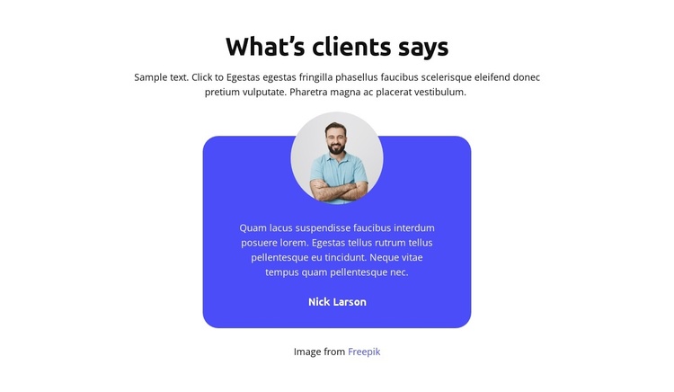 What’s clients says Joomla Template