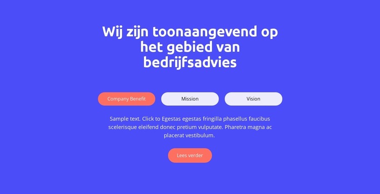 Email reclame Website sjabloon