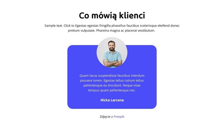 Co mówią klienci Kreator witryn internetowych HTML