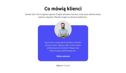 Strona HTML Dla Co Mówią Klienci