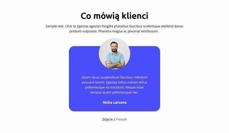 Co mówią klienci Szablon Joomla