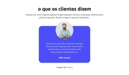 O Que Os Clientes Dizem - HTML Page Maker