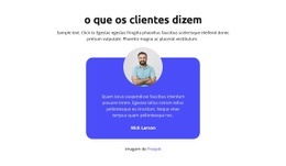 O Que Os Clientes Dizem - Modelos De Sites