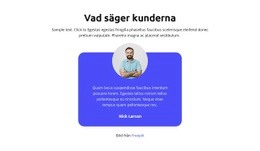 Vad Säger Kunderna CSS-Mall