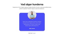 Vad Säger Kunderna - WordPress-Mall