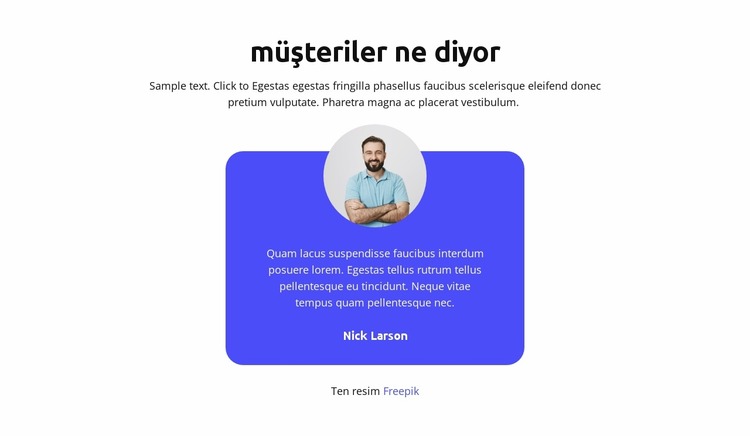 müşteriler ne diyor Joomla Şablonu