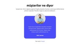 Müşteriler Ne Diyor - Web Sitesi Şablonları