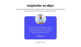 Müşteriler Ne Diyor - Basit Web Sitesi Şablonu