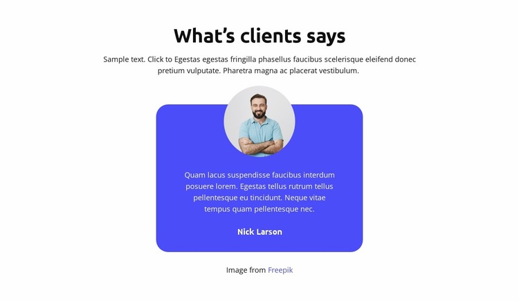 What’s clients says Website Builder Templates