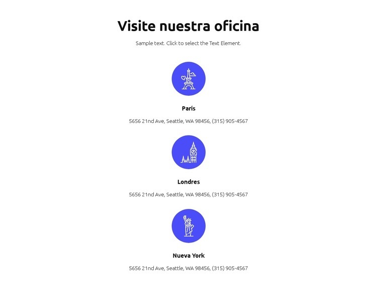 comercial y financiero Maqueta de sitio web