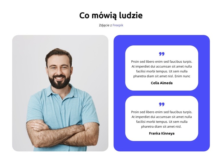 Zintegruj go w swojej firmie Szablon HTML