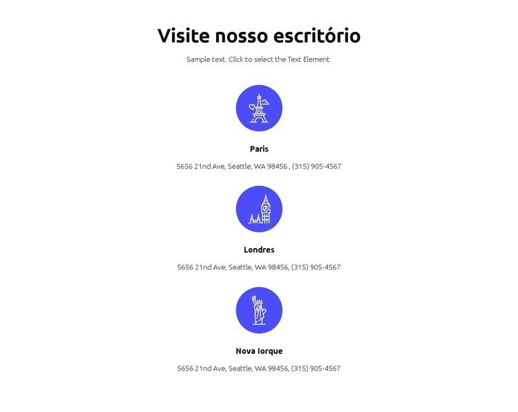 Negócios e financeiro Maquete do site