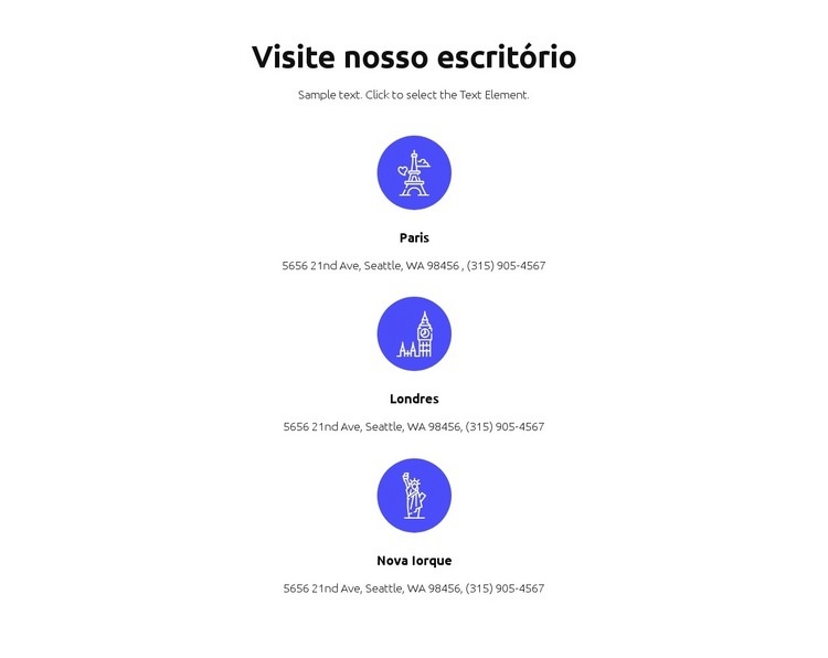 Negócios e financeiro Landing Page