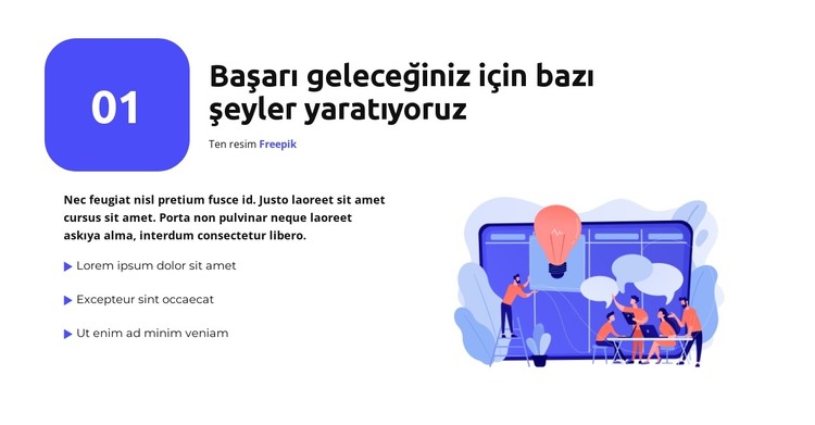 Standartlara uygun HTML Şablonu