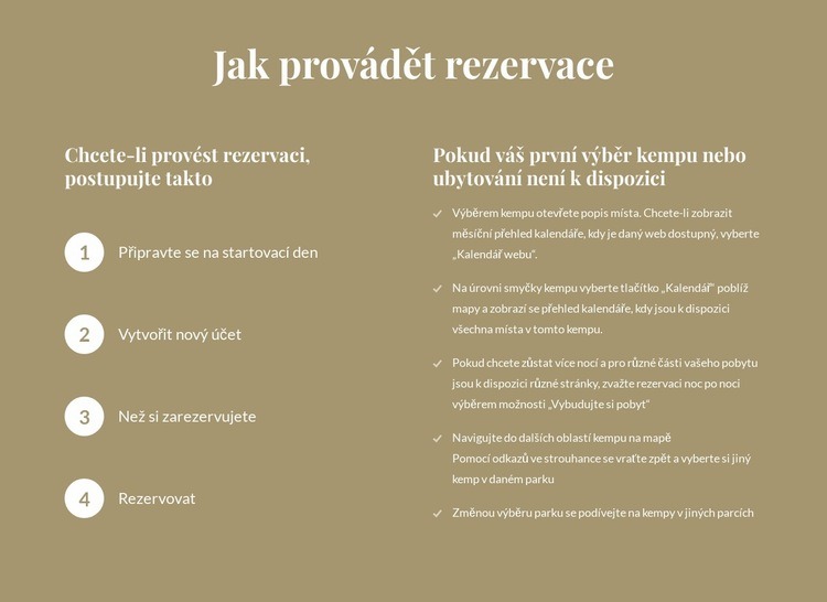 Jak provádět rezervace Téma WordPress