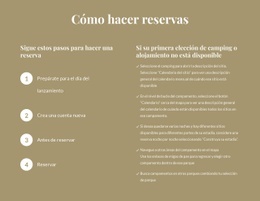 Cómo Hacer Reservas - Hermoso Diseño De Sitio Web