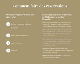 Comment Faire Des Réservations Modèle CSS Simple