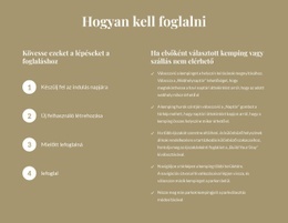 Foglalás Módja