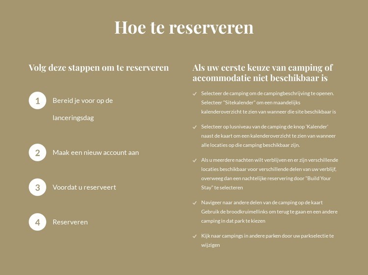 Hoe te reserveren Html Website Builder