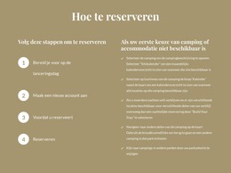 Hoe Te Reserveren