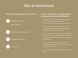 Hoe Te Reserveren