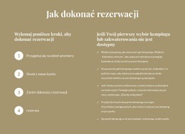 Jak Dokonać Rezerwacji - Responsywne Szablony Stron Internetowych