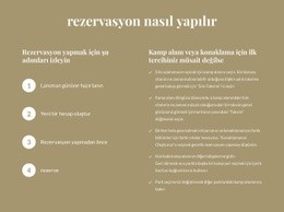 Rezervasyon Nasıl Yapılır