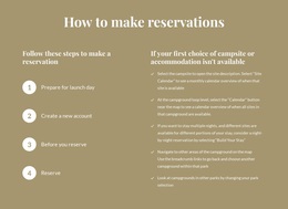 How To Make Reservations