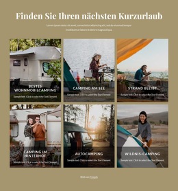 Erkunde Die Natur – Fertiges Website-Design