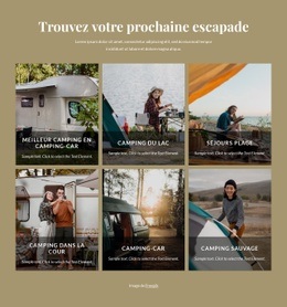 Page De Destination Du Produit Pour Explorer La Nature