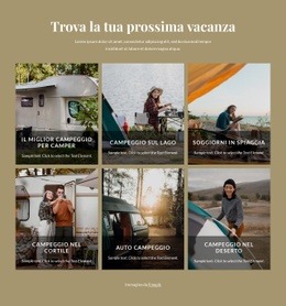 Esplora La Natura - Modello Di Sito Web Personale