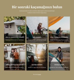 Doğayı Keşfet Için Web Sitesi Modeli Oluşturucu