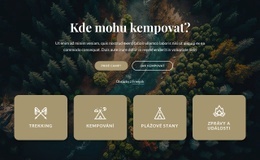 Informace O Našem Kempu Šablona Rozvržení CSS