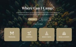 Information About Our Camping CSS Layout Template