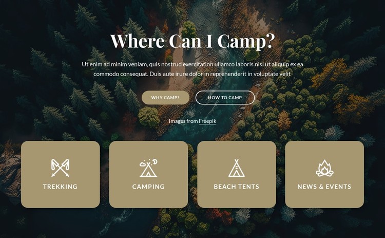 Information about our camping CSS Template