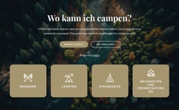 Informationen Über Unseren Campingplatz - HTML5-Vorlage Für Eine Seite