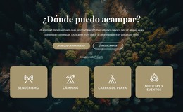 Información Sobre Nuestro Camping: Plantilla De Página HTML