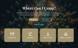 Information About Our Camping - HTML Template Generator