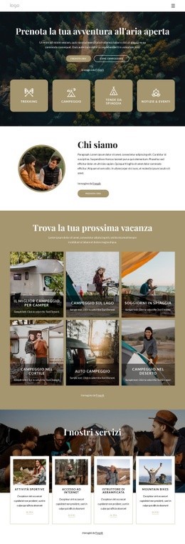 Prenota La Tua Avventura All'Aria Aperta - Modello Online