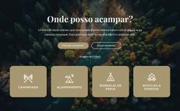 Informações Sobre Nosso Camping Modelo De Layout CSS