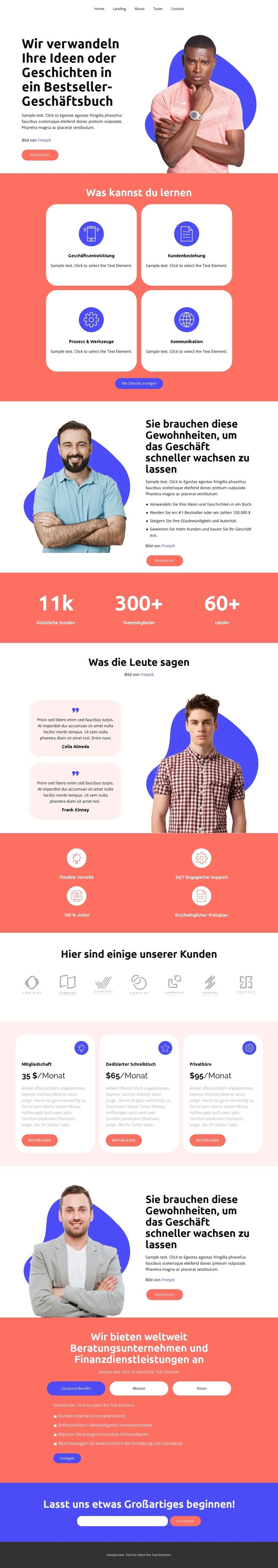 Verwandeln Sie Ihre Ideen HTML Website Builder