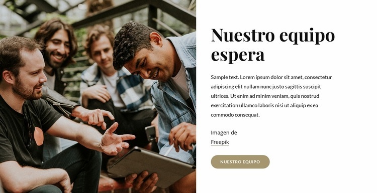 equipo de campamento Diseño de páginas web