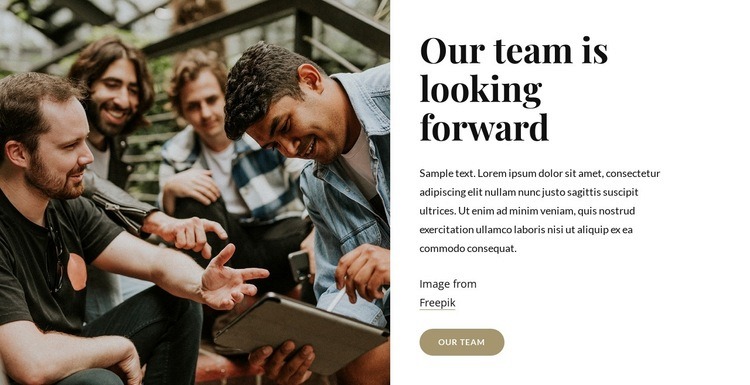 Camping team Homepage Design