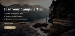Plan Your Campimg Trip - HTML Website Builder