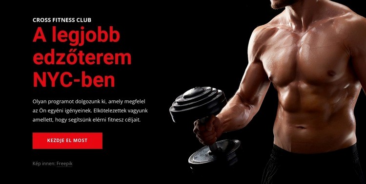 Üdvözöljük a Crossfit edzőteremben Weboldal sablon