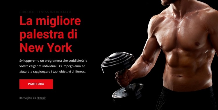 Benvenuti nella palestra Crossfit Modello HTML5