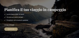 Layout Di Pagina Per Pianifica Il Tuo Viaggio In Campeggio