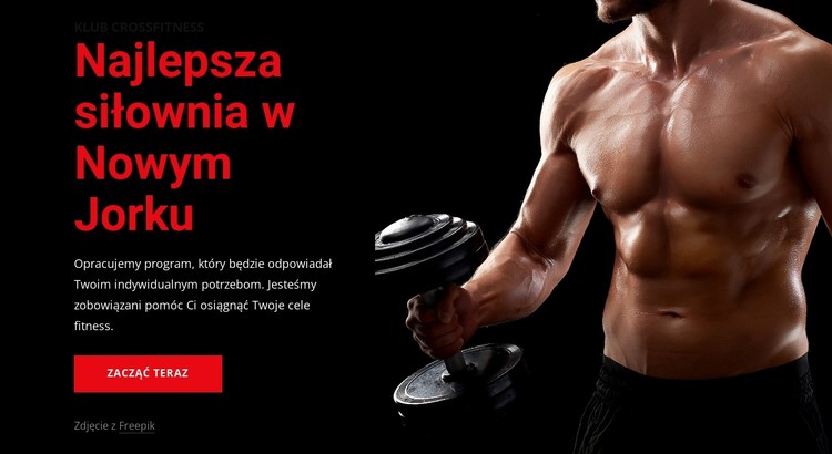 Witamy na siłowni Crossfit Szablon CSS