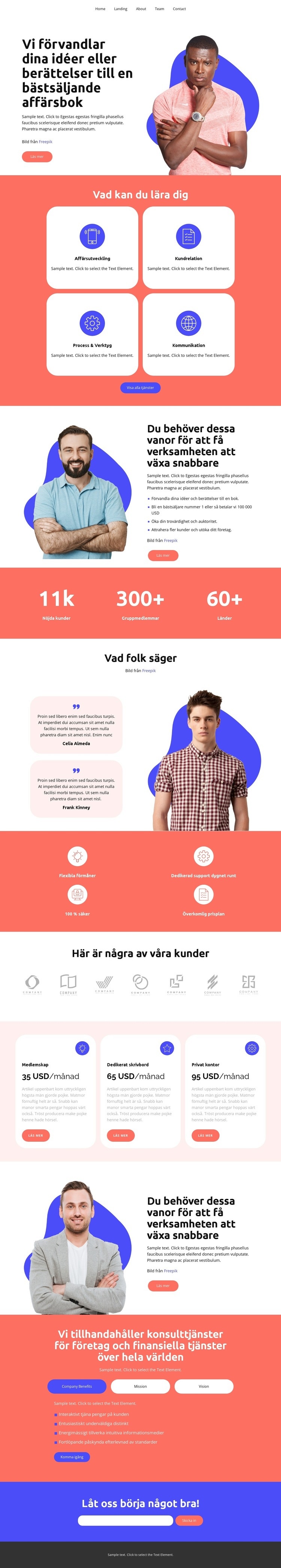 Vänd dina idéer CSS -mall