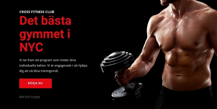 Välkommen till Crossfit gym Webbplats mall